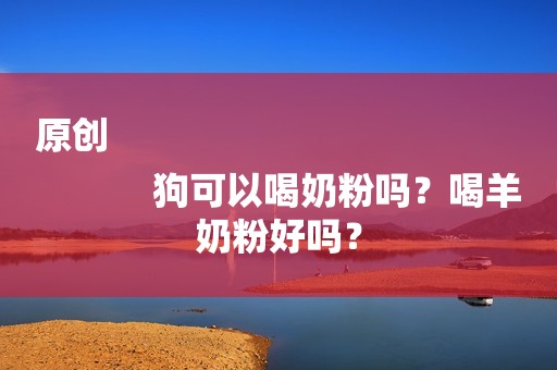 原创
            狗可以喝奶粉吗？喝羊奶粉好吗？
