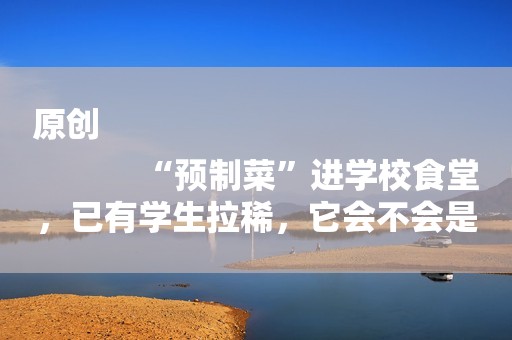 原创
            “预制菜”进学校食堂，已有学生拉稀，它会不会是下一个毒奶粉？