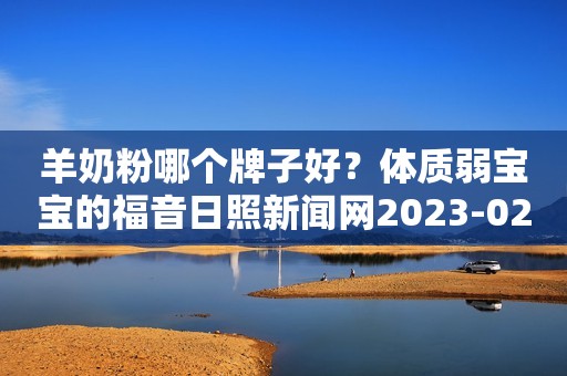 羊奶粉哪个牌子好？体质弱宝宝的福音日照新闻网2023-02-23 09:31安徽