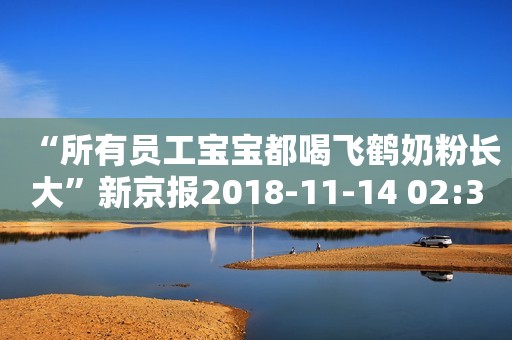 “所有员工宝宝都喝飞鹤奶粉长大”新京报2018-11-14 02:30