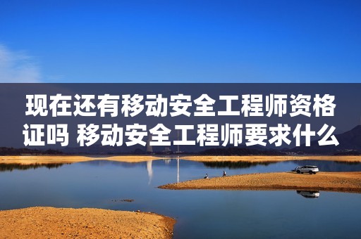 现在还有移动安全工程师资格证吗 移动安全工程师要求什么证