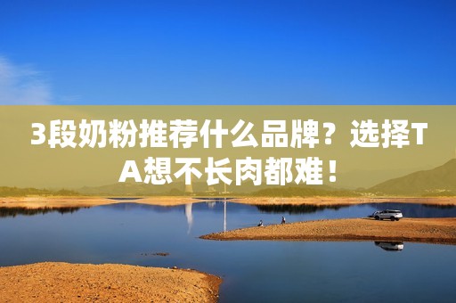 3段奶粉推荐什么品牌？选择TA想不长肉都难！