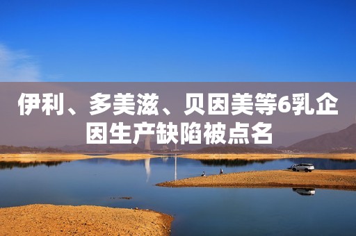 伊利、多美滋、贝因美等6乳企因生产缺陷被点名