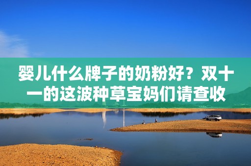 婴儿什么牌子的奶粉好？双十一的这波种草宝妈们请查收