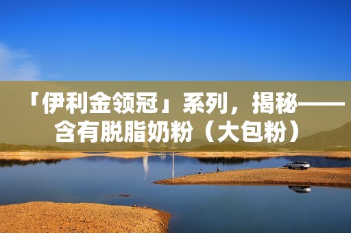 「伊利金领冠」系列，揭秘——含有脱脂奶粉（大包粉）