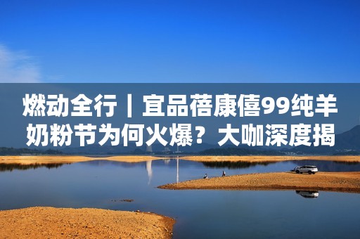 燃动全行｜宜品蓓康僖99纯羊奶粉节为何火爆？大咖深度揭秘
