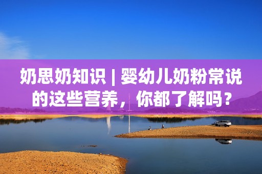 奶思奶知识 | 婴幼儿奶粉常说的这些营养，你都了解吗？