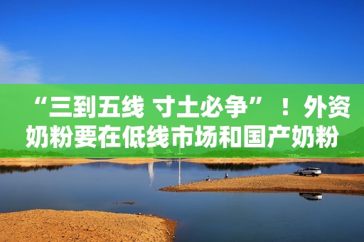 “三到五线 寸土必争” ！外资奶粉要在低线市场和国产奶粉拼刺刀