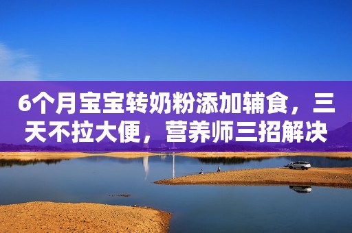 6个月宝宝转奶粉添加辅食，三天不拉大便，营养师三招解决