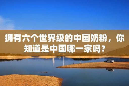拥有六个世界级的中国奶粉，你知道是中国哪一家吗？