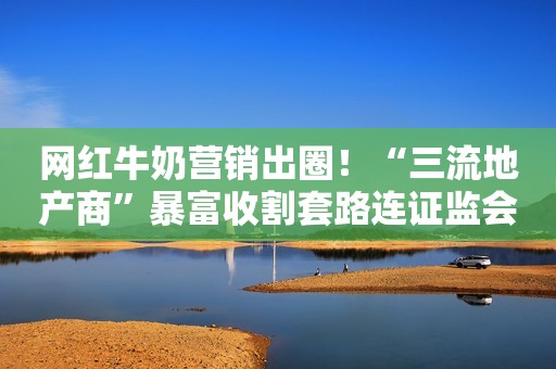 网红牛奶营销出圈！“三流地产商”暴富收割套路连证监会都忍不了