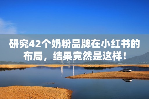 研究42个奶粉品牌在小红书的布局，结果竟然是这样！