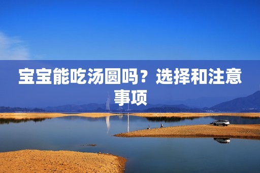 宝宝能吃汤圆吗？选择和注意事项