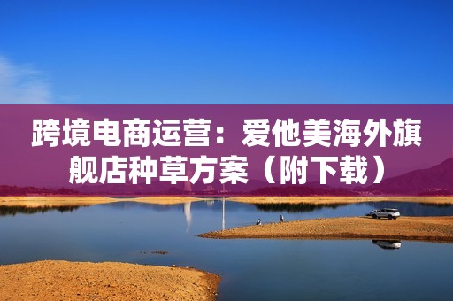 跨境电商运营：爱他美海外旗舰店种草方案（附下载）