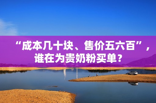 “成本几十块、售价五六百”,谁在为贵奶粉买单？
