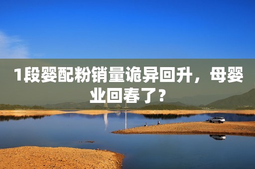 1段婴配粉销量诡异回升，母婴业回春了？