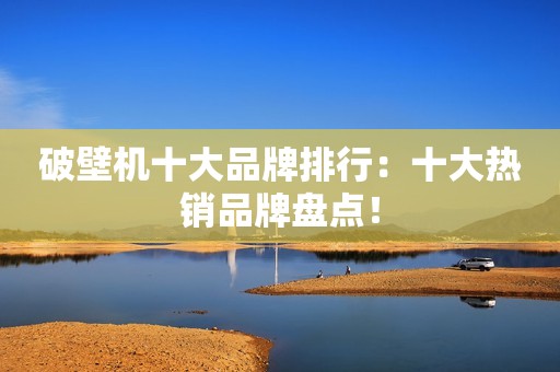 破壁机十大品牌排行：十大热销品牌盘点！