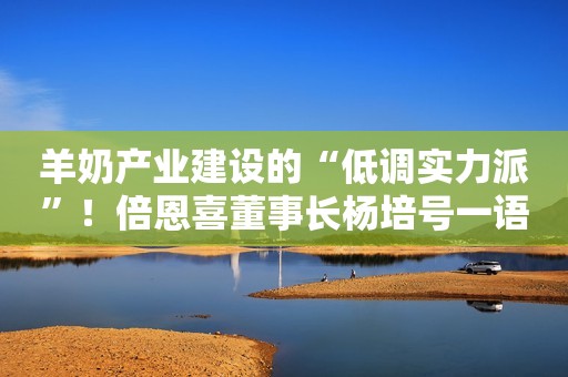 羊奶产业建设的“低调实力派”！倍恩喜董事长杨培号一语道出关键