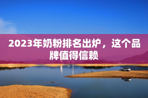 2023年奶粉排名出炉，这个品牌值得信赖
