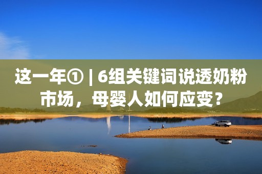 这一年① | 6组关键词说透奶粉市场，母婴人如何应变？