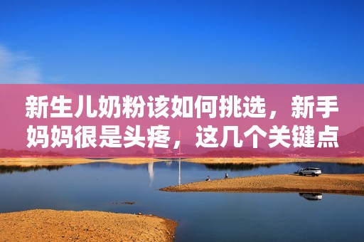 新生儿奶粉该如何挑选，新手妈妈很是头疼，这几个关键点要牢记