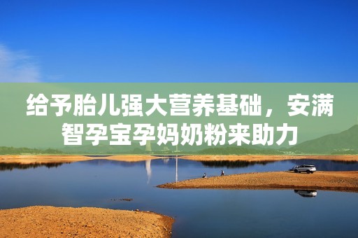 给予胎儿强大营养基础，安满智孕宝孕妈奶粉来助力