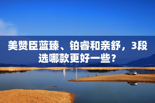 美赞臣蓝臻、铂睿和亲舒，3段选哪款更好一些？