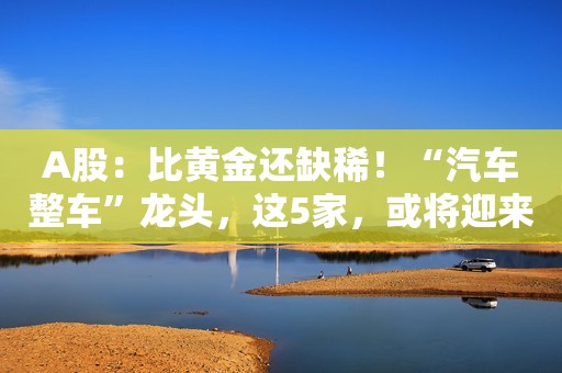 A股：比黄金还缺稀！“汽车整车”龙头，这5家，或将迎来主升浪？