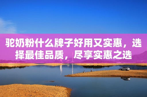 驼奶粉什么牌子好用又实惠，选择最佳品质，尽享实惠之选