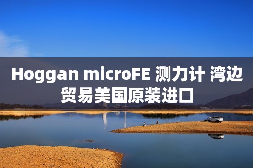 Hoggan microFE 测力计 湾边贸易美国原装进口