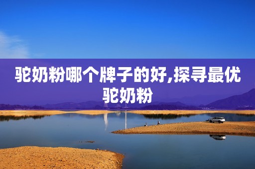 驼奶粉哪个牌子的好,探寻最优驼奶粉