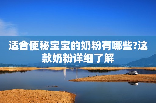 适合便秘宝宝的奶粉有哪些?这款奶粉详细了解