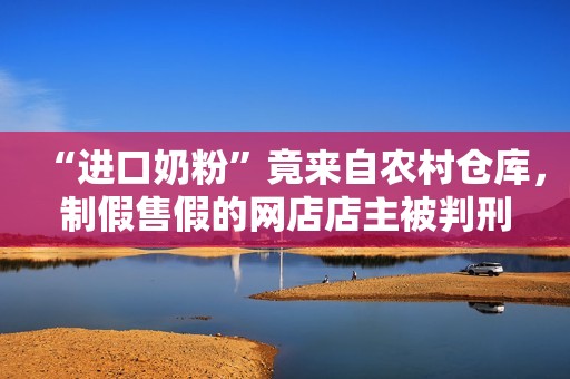 “进口奶粉”竟来自农村仓库，制假售假的网店店主被判刑