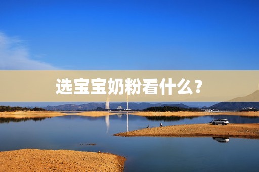 选宝宝奶粉看什么？