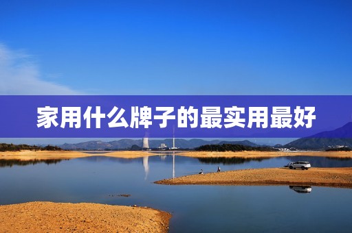 家用什么牌子的最实用最好
