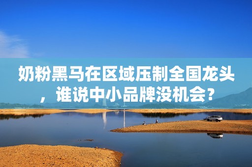 奶粉黑马在区域压制全国龙头，谁说中小品牌没机会？