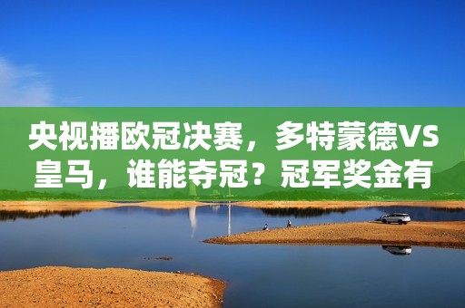 央视播欧冠决赛，多特蒙德VS皇马，谁能夺冠？冠军奖金有多少钱