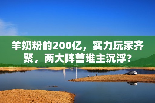 羊奶粉的200亿，实力玩家齐聚，两大阵营谁主沉浮？