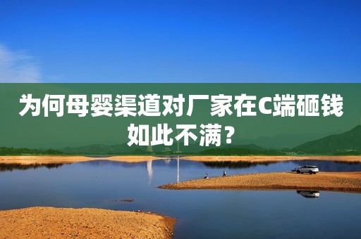 为何母婴渠道对厂家在C端砸钱如此不满？